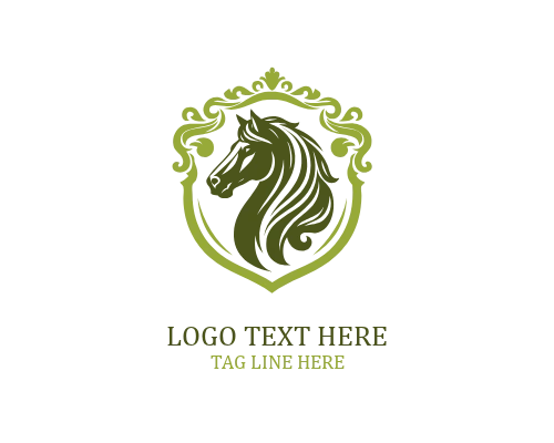 Rider Horse Shield Logo