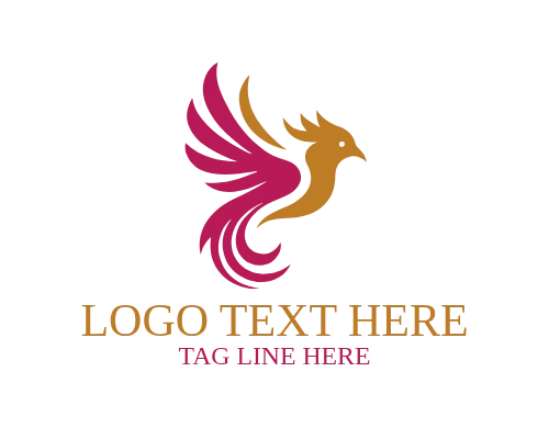 Rising Flame Bird Logo for Success Branding and Growth Identity