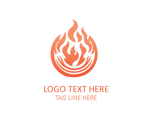 Rising Flame Logo for Growth and Motivation Brands
