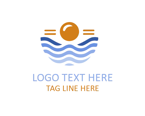 River Nature Logo for Natural and Outdoor Branding
