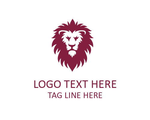 Roaring Lion Face Logo