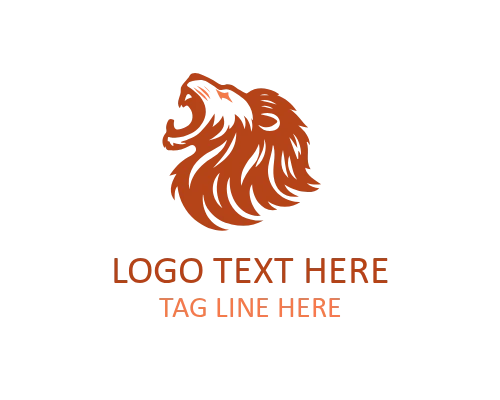 Roaring Lion Head Logo