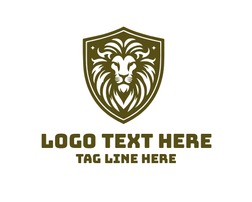 Roaring Lion Powerful Logo