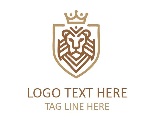  Roaring Lion Profile Monoline Logo