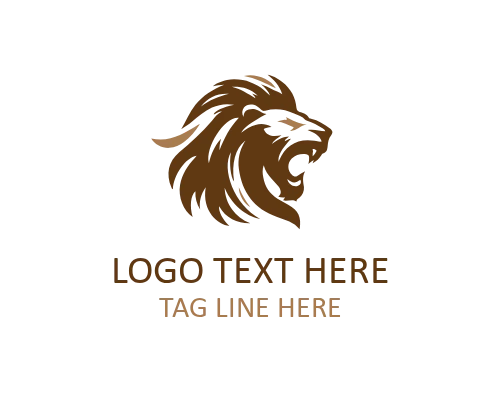 Roaring Lion Shield Logo