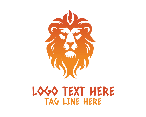 Roaring Lion Silhouette Logo
