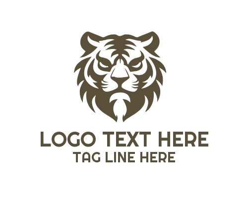 Roaring Tiger Aggressive Power Logo