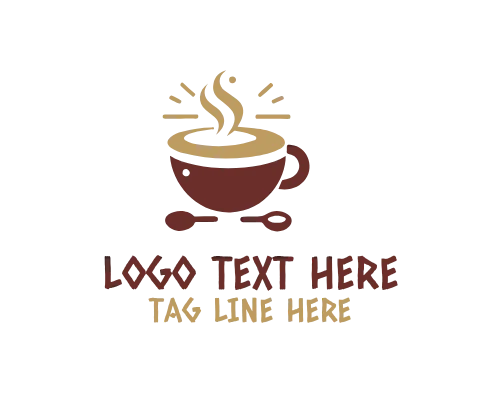 Roasted Coffee Beans Brand Logo