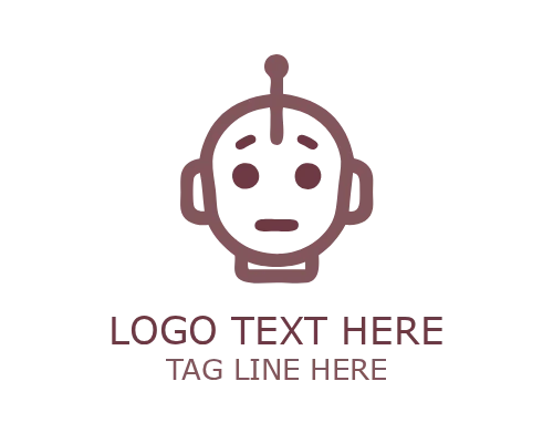 Robot Assistant Cute Logo for AI Branding