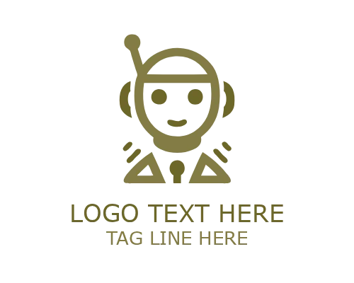 Robot Buddy Cute Mascot Logo for Friendly Brands