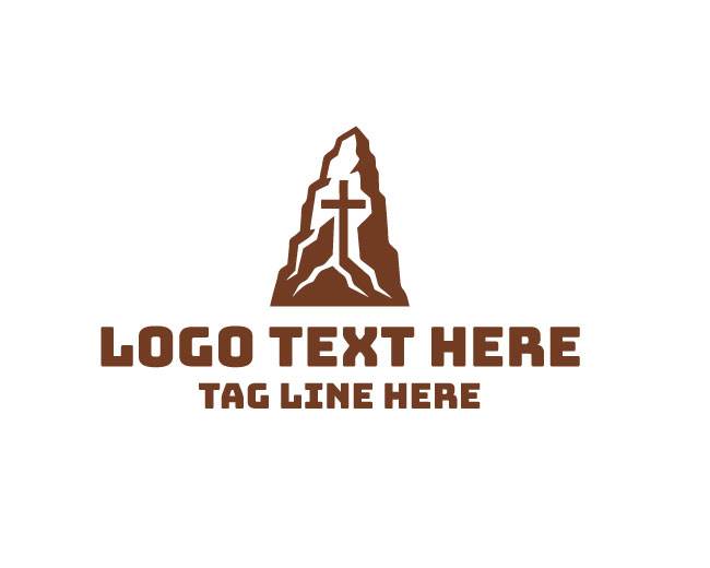 Rock Church Belief Design Logo