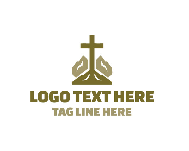  Rock Church Faith Community Design Logo