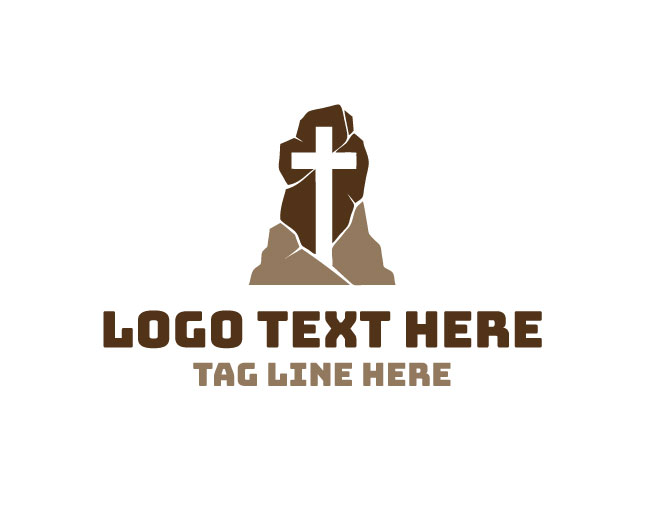  Rock Church Gathering Design Logo