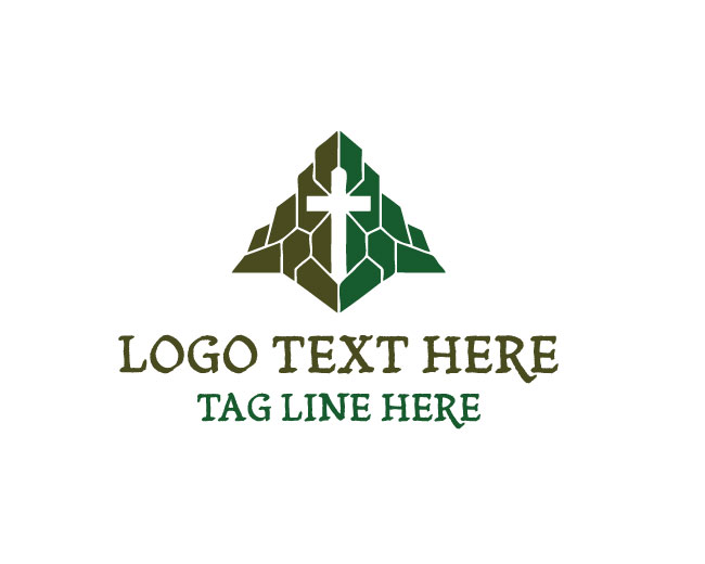 Rock Church Worship Design Logo