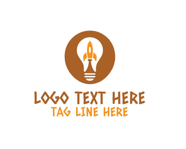 Rocket Lightbulb Logo