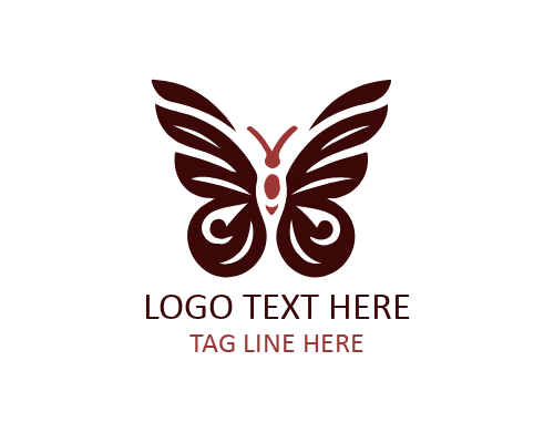  Romantic Floral Butterfly Logo