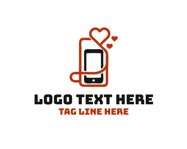 Romantic Mobile Chat Logo