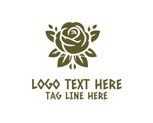 Romantic Rose Flower Logo