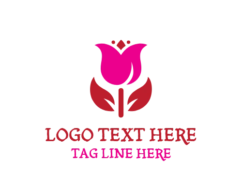 Romantic Style Tulip Logo