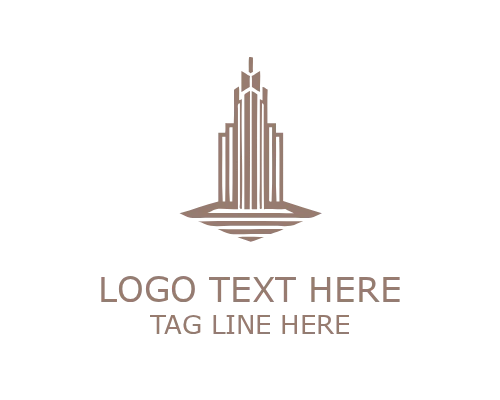 Roof Real Estate Logo for Housing and Property Branding