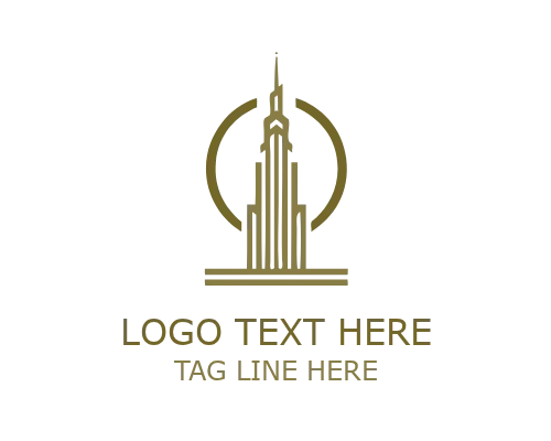 Roof Symbol Real Estate Logo for Housing and Property Branding