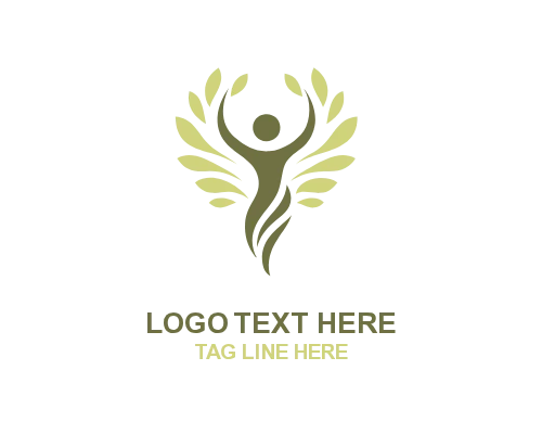 Rooted Human Tree Logo