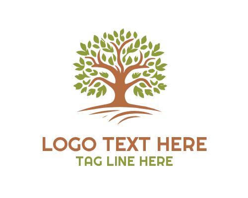 Rooted Oak Tree Logo