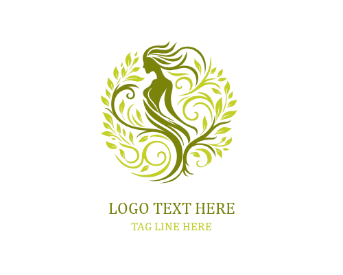 Rooted Woman Tree Logo