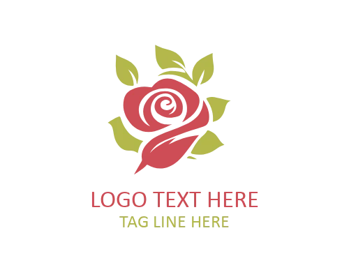Rose and Butterfly Logo