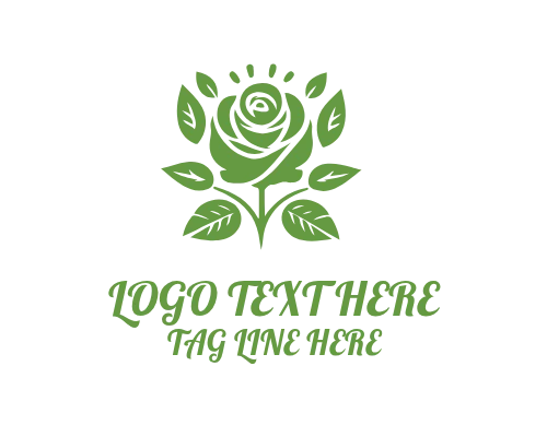 Rose Floral Circle Logo