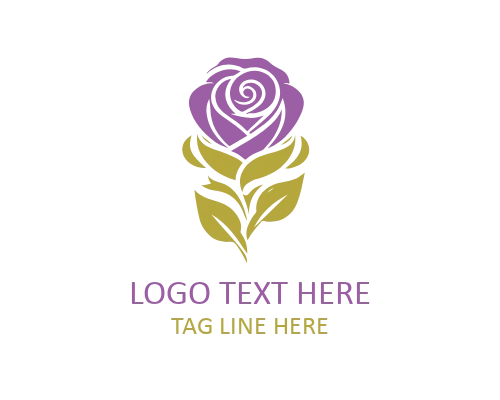 Rose Lady Hair Floral Logo