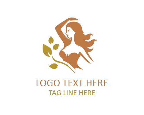 Rose Lady Lettermark Logo