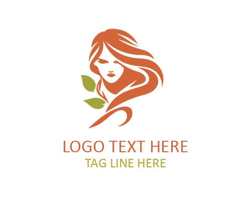 Rose Lady Monogram Logo Design