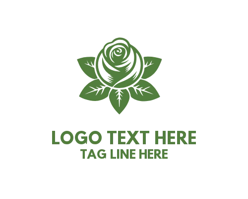 Rose Leaf  Logo