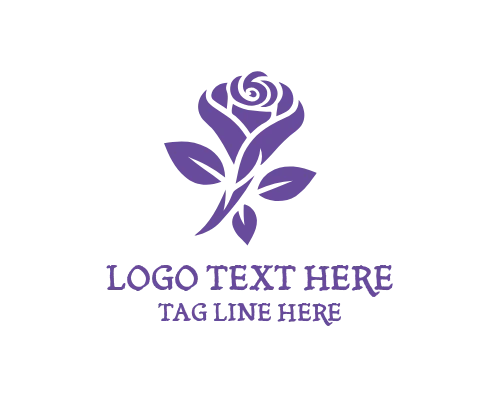 Rose Petal Flower Logo