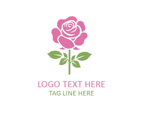 Rose Shield Emblem Logo