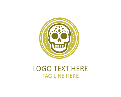 Rose Sugar Skull Logo