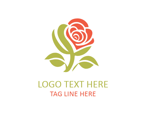 Rose Typography Logo Design
