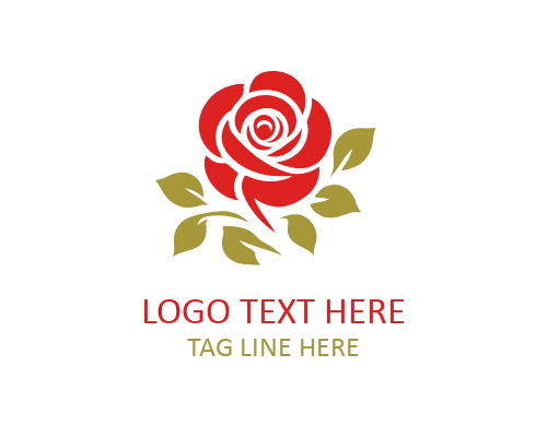 Rose with Ribbon Logo