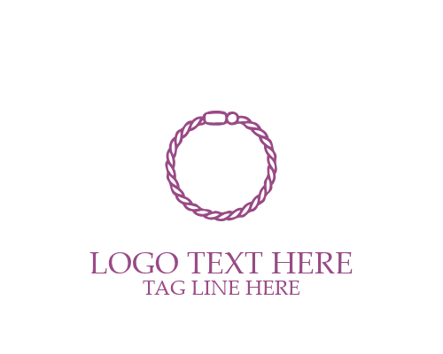 Round Minimal Bracelet Logo