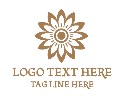 Round Sunflower Logo