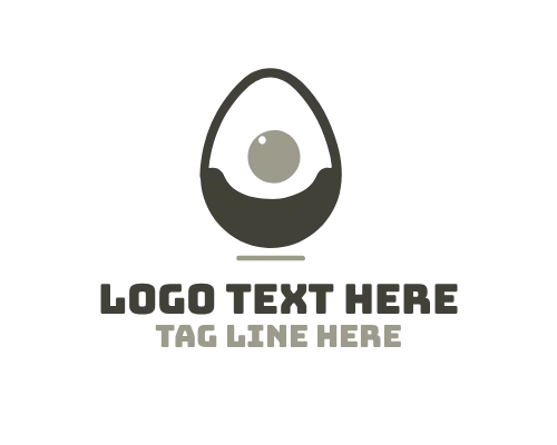 Rounded Cute Egg Logo