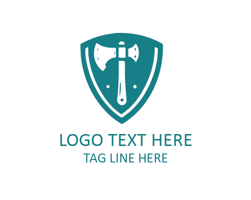 Royal Axe Shield Crest Logo for Prestige Brands