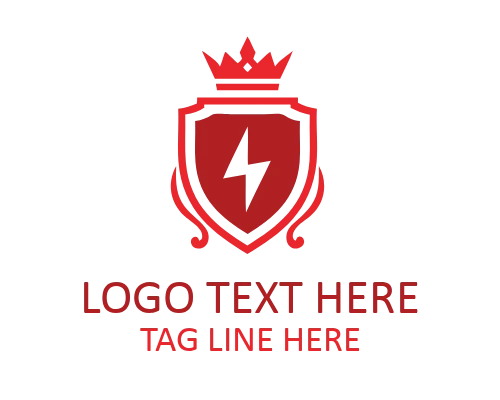 Royal Bolt Shield Logo for Premium Energy Branding