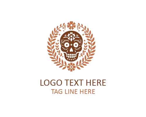 Royal Crest Sugar Skull Logo