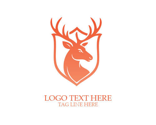 Royal Deer Crest Logo