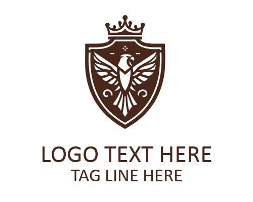 Royal Eagle Shield Logo for Premium Identity Branding