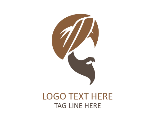 Royal Elegance Turban Logo for Prestige, Cultural, and Elite Brands