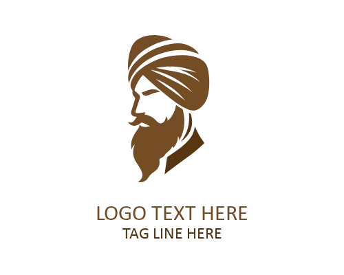 Royal Ethnic Turban Logo for Prestige, Culture, and Luxury Brands