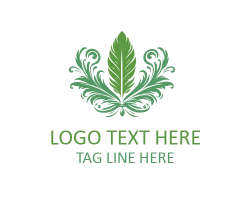 Royal Feather Crest Emblem Logo